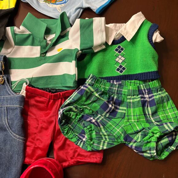 Build A Bear Mixed Clothes 17 Piece Shoes Batman Military Jonas Guitar BAB - Picture 3 of 8